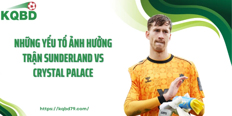 Những yếu tố ảnh hưởng trận Sunderland vs Crystal Palace