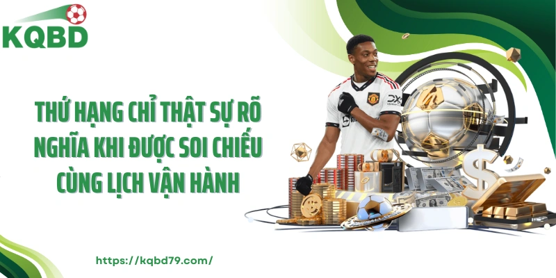 Thứ hạng chỉ thật sự rõ nghĩa khi được soi chiếu cùng lịch vận hành