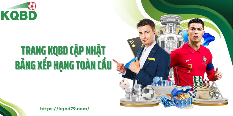 Trang KQBD cập nhật bảng xếp hạng toàn cầu